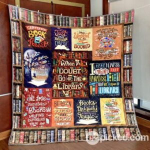 When In Doubt Go To Library Quilt Blanket Yhl3  Quilt